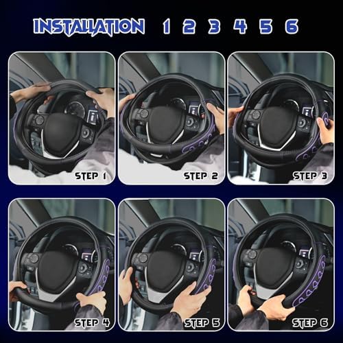 Ventilated Heart-Shaped Steering Wheel Cover - Image 7