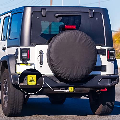 Swono Don't Tread On Me Car Rear Hitch Covers Animal Snake Coiled in Grass - Image 6