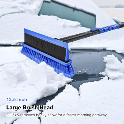 HEEYA 48 Inch Snow Brush with Squeegee and Ice Scraper - Image 4