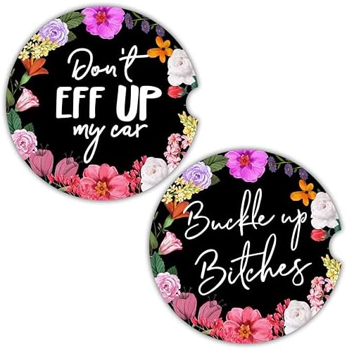 Funny Car Coasters for Cup Holders by UPNOWPRO