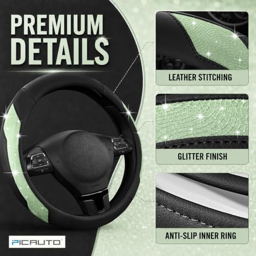PIC AUTO Steering Wheel Cover, Universal Fit 14.5"-15.5" Car Steering Wheels - Image 4
