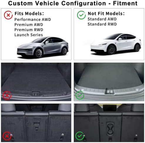 Tesla Model Y Juniper Trunk Mats Set 2026 2025（Only Fit Standard） - Image 2
