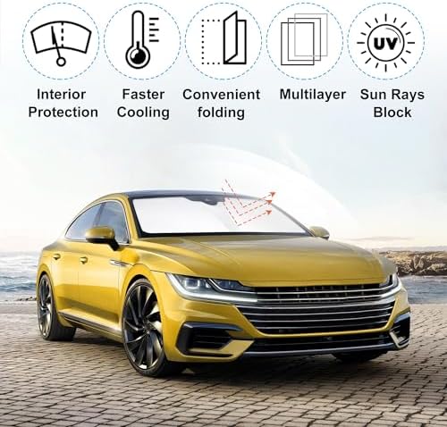Windshield Sun Shade for 2012-2022 Volkswagen Passat Accessories - Image 2