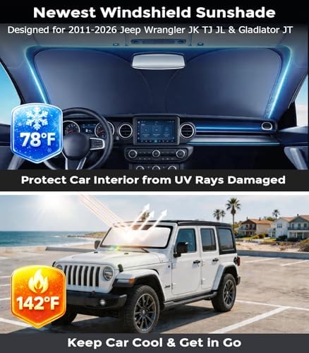 DMJN Front Windshield Sun Shade - Image 2