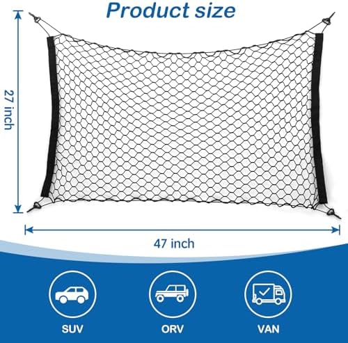Dog Car Barrier Vehicle Pet Barrier Backseat Mesh Dog Car Divider Net - Image 2
