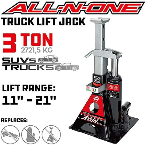 POWERBUILT 3 Ton All-in-One Hydraulic Bottle Jack and Jackstand in One - Image 2