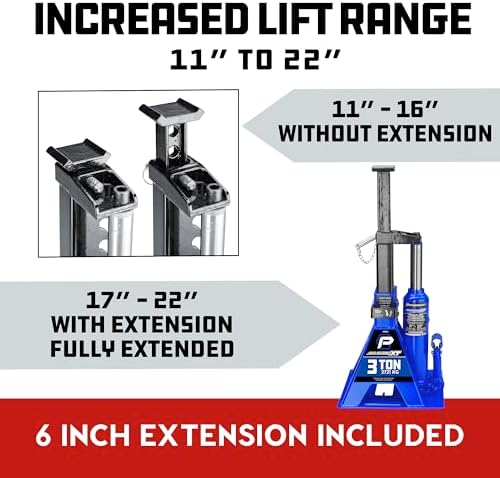POWERBUILT 3 Ton All-in-One Hydraulic Bottle Jack and Jackstand in One - Image 5