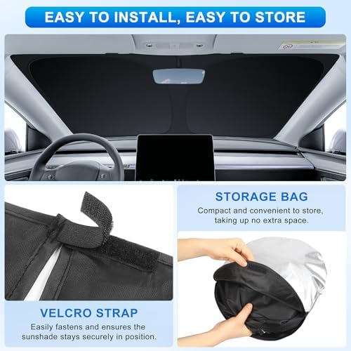 INSAUTO Custom Fit Windshield Sun Shade - Image 4