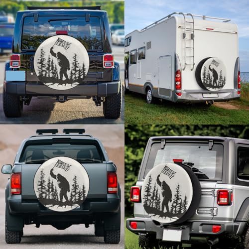 Bigfoot Spare Tire Cover 17in Spare Wheel Covers Tire Storage Cover - Image 6