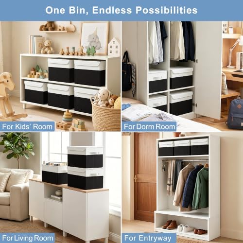Large 17" 42 Quarts Collapsible Stackable Storage Bins - Image 4