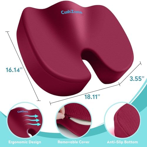 Gel Seat Cushion, Cooling Memory Foam Cushion - Image 3