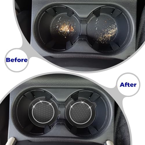2 PCS Car Cup Coasters, Bling Cup Holder Coaster - Image 4