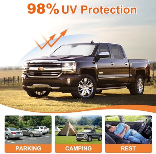 Foldable Front Windshield Sunshade fit - Image 3