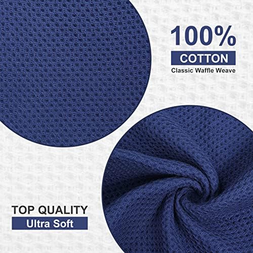 Kitinjoy 100% Cotton Waffle 6-Pack Kitchen Towels - Image 2