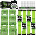 Heavy Duty Wheel Chock Tie Down Straps Set by STARLEAPARTS