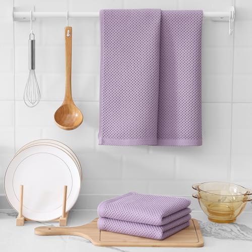 Kitinjoy 100% Cotton Waffle 4-Pack Kitchen Towels - Image 6