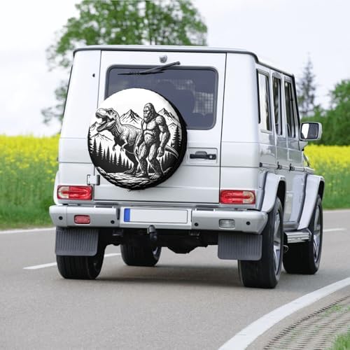 Dinosaur Forest Spare Tire Cover SUV Trailer Truck RV 16 Inch - Image 7
