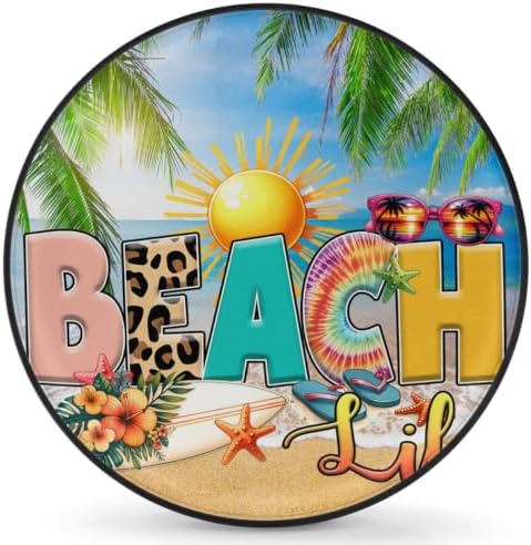 Summer Beach Blue Spare Tire Cover Dust-Proof Wheel Protector by Unknown