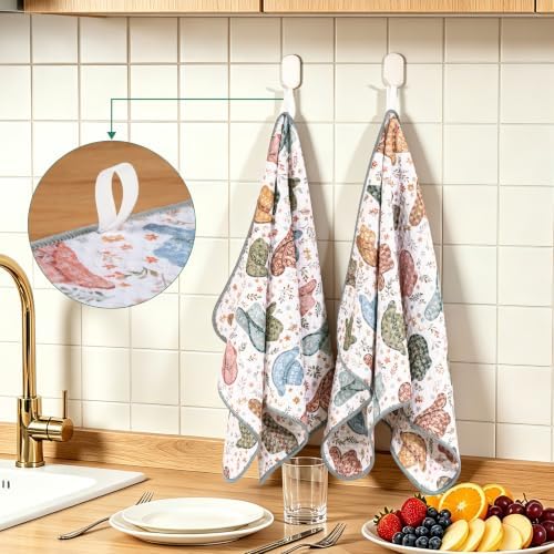 MICROFI Microfiber Waffle Weave Kitchen Towels, Super Absorbent, Fast Drying - Image 5