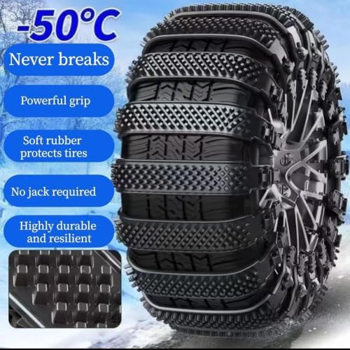 Tire Zip Ties for Snow Adjustable Anti-Skid Winter Car Grips - Image 4