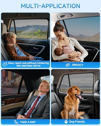Car Window Shades for Toyota RAV4, UV & Heat Blocker, Privacy Protection for - Image 6
