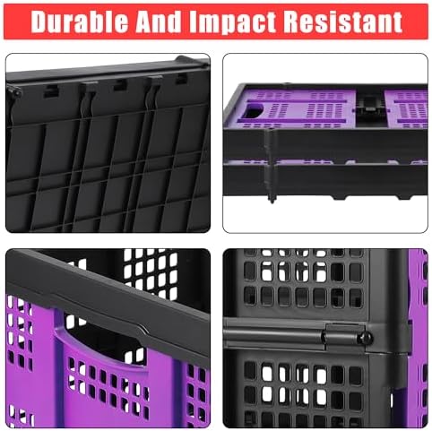 GlowSol Large Collapsible Storage Baskets, 15.7×22×10 Inches Extra-Thick - Image 5