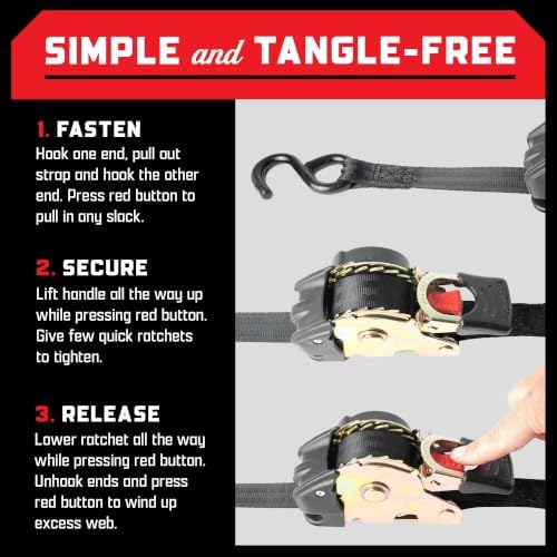 Erickson Retractable Ratchet Strap - 2 in x 10 ft - Image 4