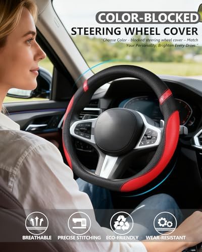 Cxtiy D-Shaped Flat Bottom Steering Wheel Cover - Image 2