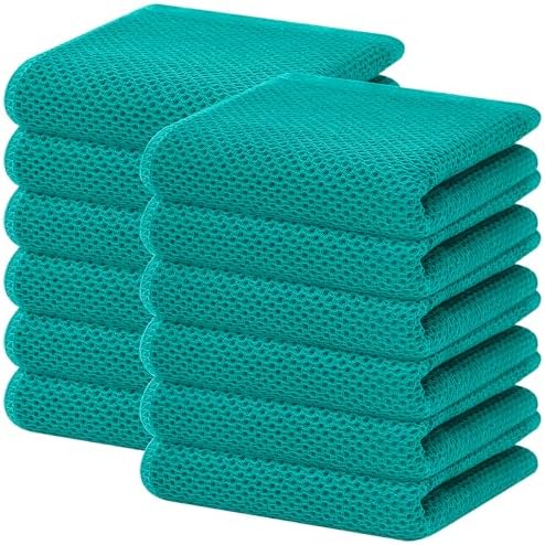 Homaxy 100% Cotton Waffle Weave Kitchen Dish Towels 12-Pack by Homaxy