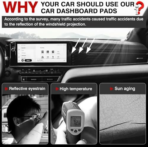 Autorder Dashboard Cover Mat for Toyota Camry 2025 2026 Accessories Dash Cover - Image 2