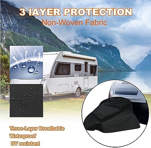 Caravan Hitch Cover Waterproof Breathable Tow Hitch Cover, Tongue Jack - Image 5