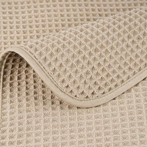 POLYTE 430 GSM Poly Blend Microfiber Waffle Bath Sheet XL Set, 35x70 in - Image 6