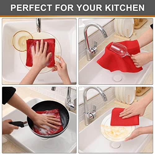 Kitinjoy 100% Cotton Waffle 12-Pack Kitchen Towels - Image 4