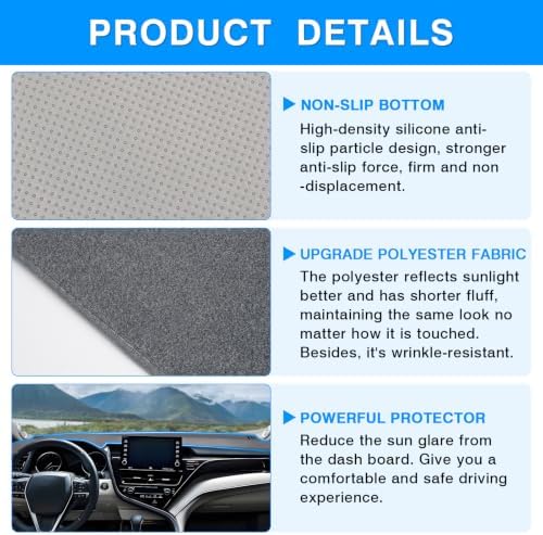 Autorder Gray Dashboard Cover Mat - Image 6