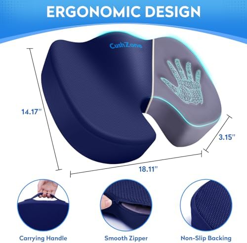CushZone Memory Foam Seat Cushion - Image 4