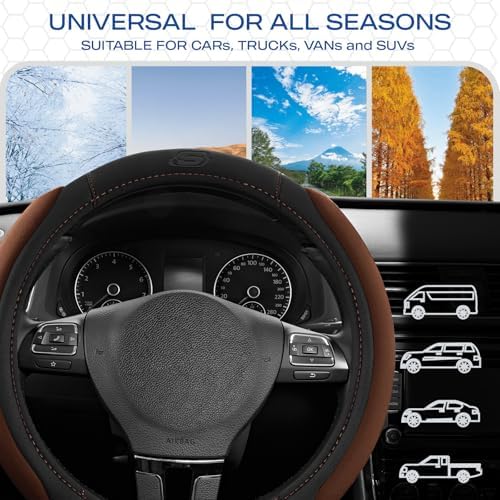 Skechers Steering Wheel Cover, Memory Foam Car Steering Wheel Cover, - Image 6