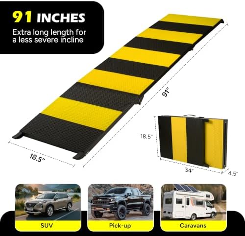 Foldable Dog Ramp for Car, 91 inches Long Portable Ramp for Large Dogs - Image 2