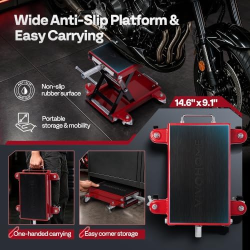 VIVOHOME Motorcycle Lift 1100 Lbs Scissor Lift Jack - Image 5