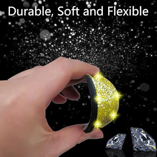 NBTEPEM 2pcs Bling Car Cup Holder Coaster, 2.75 inch Anti-Slip Shockproof - Image 4