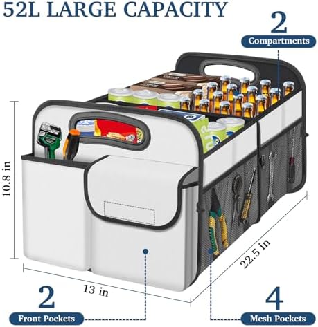 Femuar Car Trunk Organizer, Car Storage Organizer - Image 2