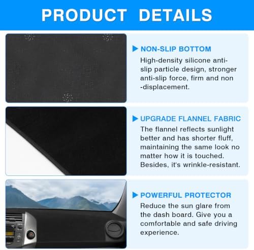 Autorder Dashboard Cover Mat for Toyota RAV4 2006-2012 Accessories Dash Cover - Image 6