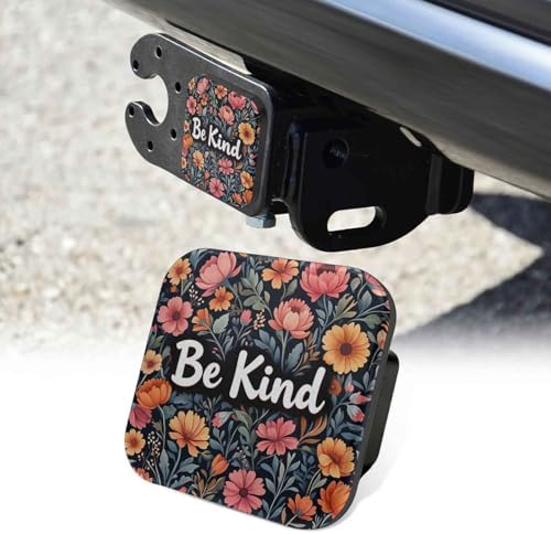 Be Kind Floral Tow Hitch Covers Heavy Duty Rubber Trailer Hitch Cover 2" by Unknown