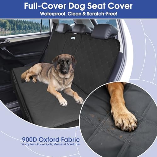 ALLANSING Upgraded 900D Heavy Duty Dog Back Bench Seat Cover, Car Seat Protector - Image 2