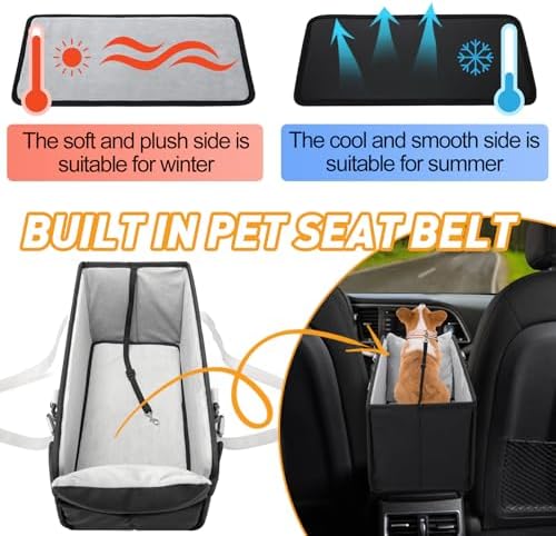Portable Dog Car Seat for Small Dogs, Puppy Car Seat - Image 6