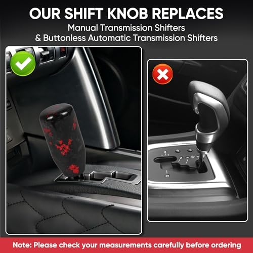 Carbon Fiber Shift Knob Forged Marble Pattern Unique Designed - Image 4