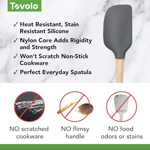 Tovolo, Spatula Wood Handled Charcoal - Image 5