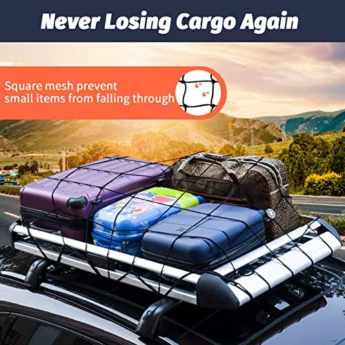 Cargo Net for Pickup Truck Bed 3'x4' Stretches to 6'x8' Heavy Duty Truck Bed - Image 4