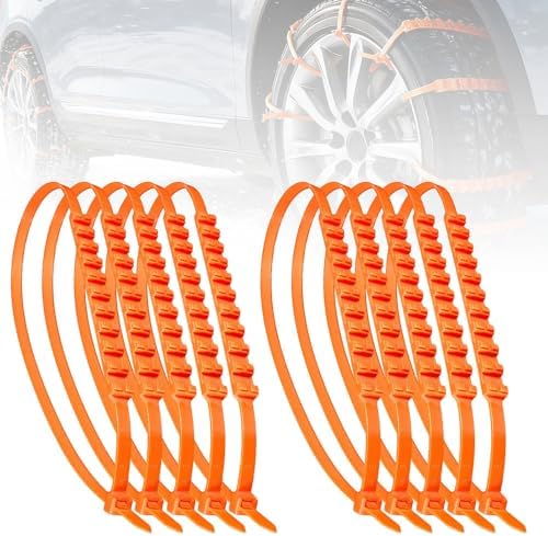 Universal Anti-Skid Snow Tire Chains, 2026 New Emergency Traction Cables by LANMOK