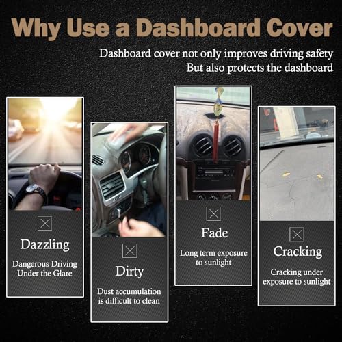 Dashboard Cover Dash Mat Fit for to-yota Corolla 2013-2009, Car Dash Board Mat - Image 2