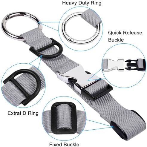Wisdompro Jacket Gripper Strap for Travel, Add a Bag Luggage Straps - Image 3